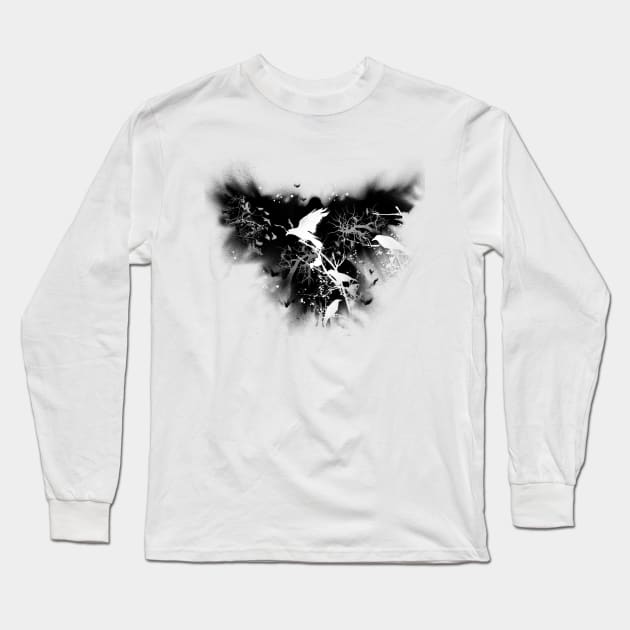 crow Long Sleeve T-Shirt by PanosStamo